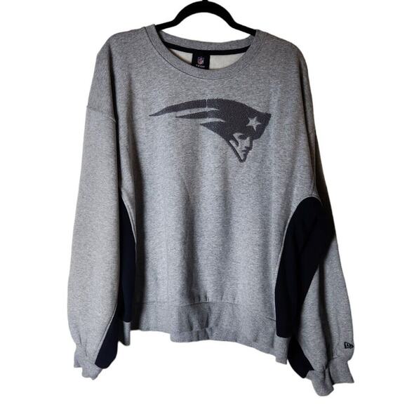 New England Patriots Men's New Era NFL Team Apparel Sweatshirt Gray 2XL Sports - Picture 1 of 10
